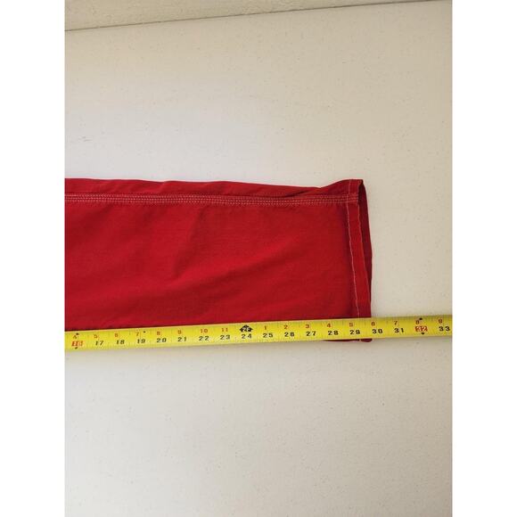 Dickies Pants Womens 29x30 Red Workwear Utility Hammer Loop Straight Rockabilly - Picture 15 of 16